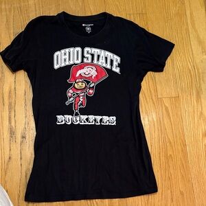 Champion Black Ohio State Graphic Tee